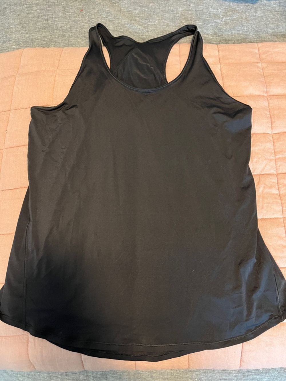 Lululemon pleated black Racerback Performance Tank